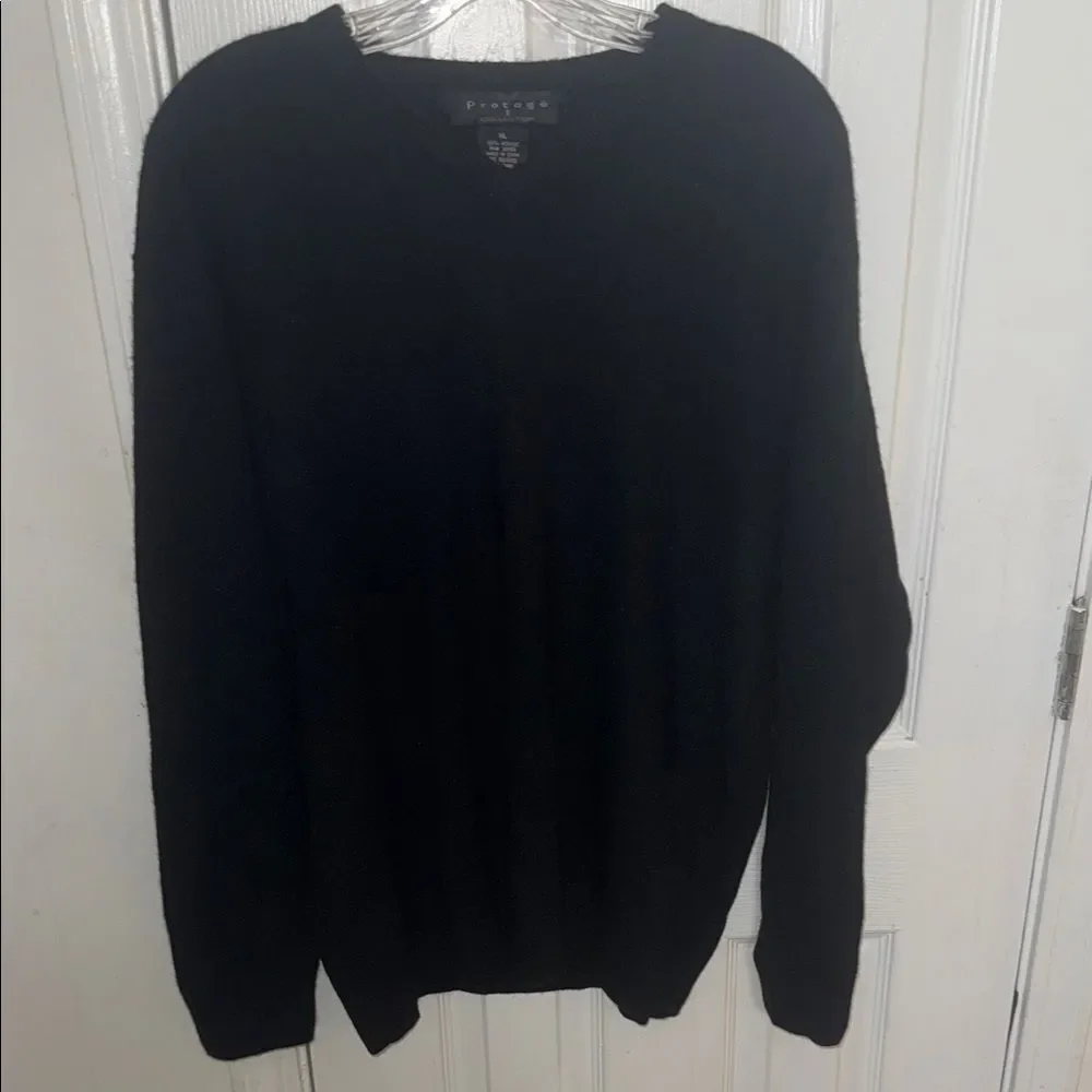 Protege Men's V-Neck Black Sweater